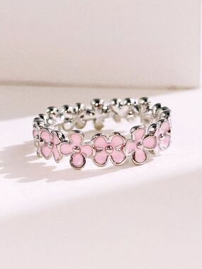 Pink Flower Ring S1448